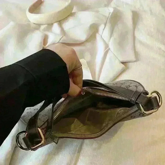 Brand New Elegant Hobo Bag Small Geometric Patten Adjustable Strap - Picture 5 of 5